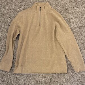 Banana Republic Men's Beige Zip-Up Sweater